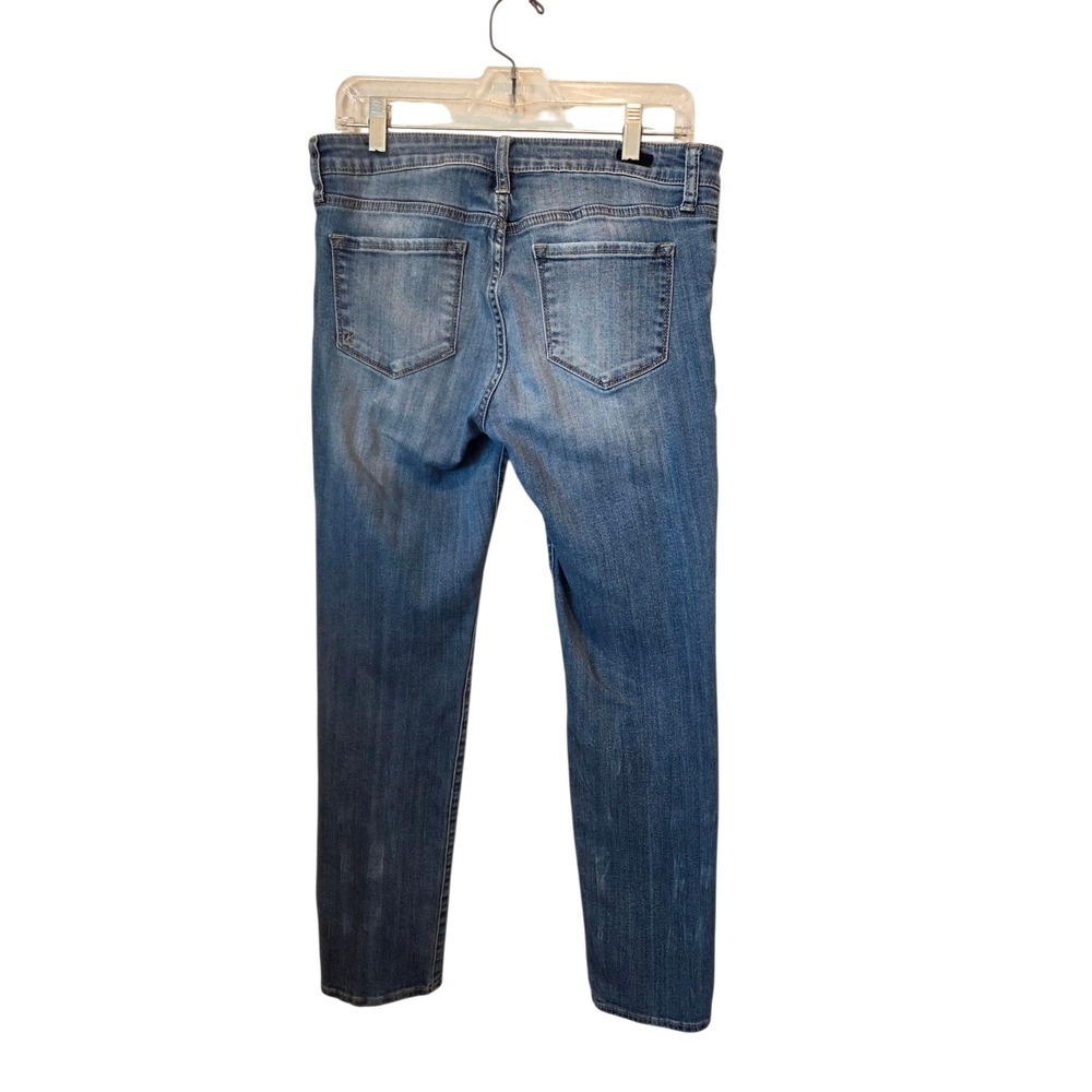 KUT from the Kloth Women's Boyfriend Jeans‎ Blue Distressed Mid-Rise Size 8 - Picture 3 of 10